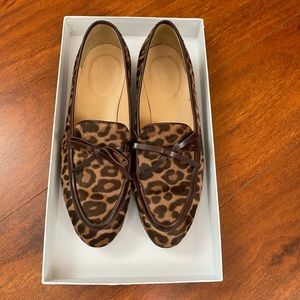 Jcrew leopard loafers 6.5
